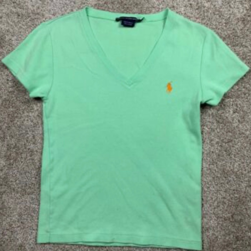 Ladies XL Ralph Loren Sport V neck t shirt